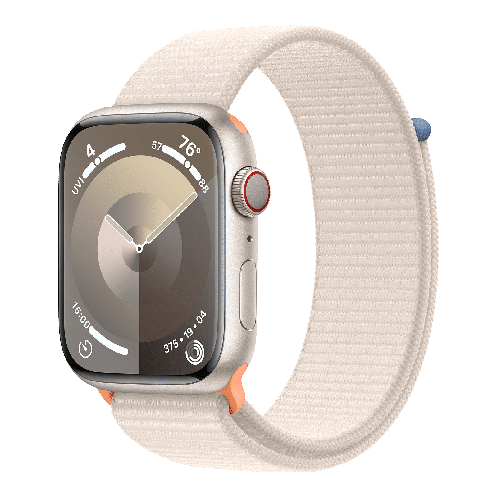 Buy Apple Watch Series 9 GPS with Starlight Sport Band - M/L (41mm Display,  Starlight Aluminium Case) Online - Croma