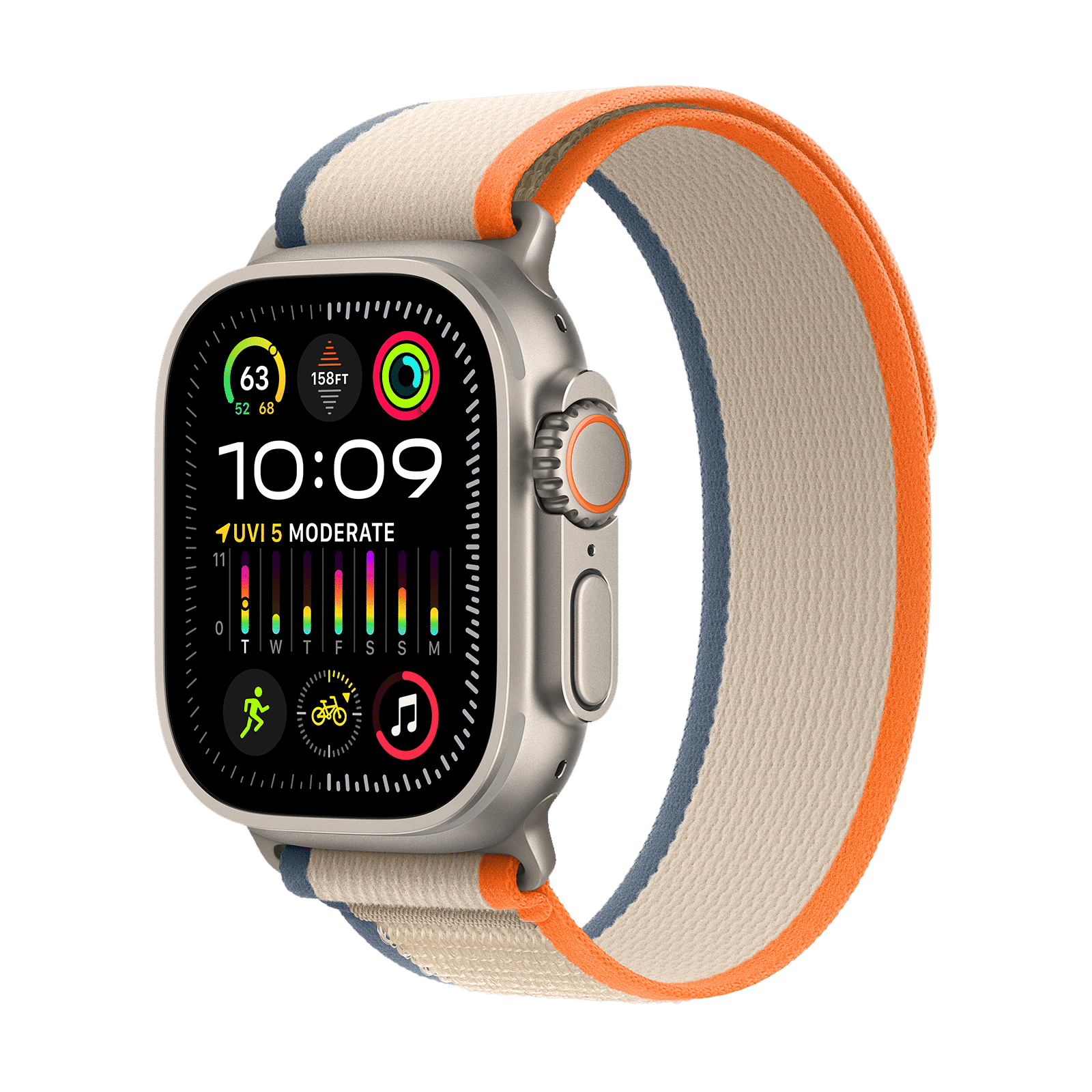 Buy Apple Watch Series 9 GPS+Cellular with Gold Milanese Loop - M/L (45mm  Display, Gold Stainless Steel Case) Online - Croma