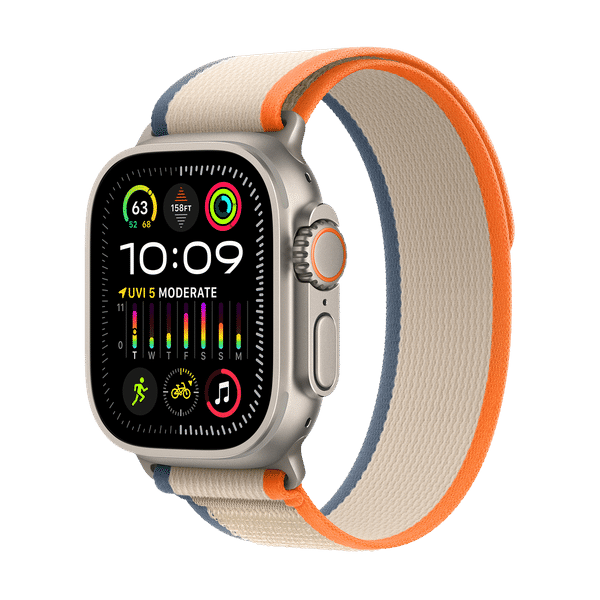Apple Watch Ultra 2 GPS+Cellular with Orange/Beige Trail Loop - M/L (49mm Display, Titanium Case)_1