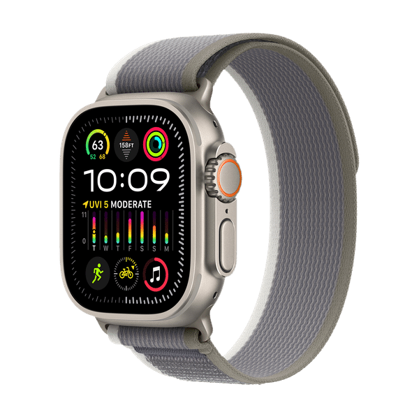 Apple Watch Ultra 2 GPS+Cellular with Green/Grey Trail Loop - M/L (49mm Display, Titanium Case)_1