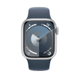 Apple Watch Series 9 GPS with Storm Blue Sport Band - S/M (41mm Display, Silver Aluminium Case)_2