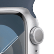 Apple Watch Series 9 GPS with Storm Blue Sport Band - S/M (41mm Display, Silver Aluminium Case)_3