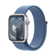 Apple Watch Series 9 GPS with Winter Blue Sport Loop - S/M (41mm Display, Silver Aluminium Case)_1