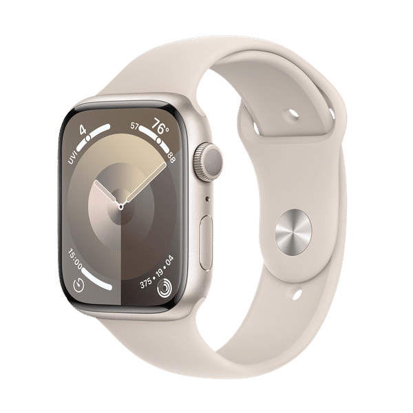 Apple Watch Series 9 GPS with Starlight Sport Band - M/L (45mm Display, Starlight Aluminium Case)_1