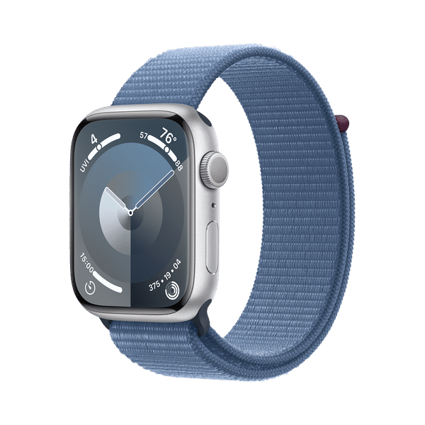 Apple Watch Series 9 GPS with Winter Blue Sport Loop - M/L (45mm Display, Silver Aluminium Case)_1