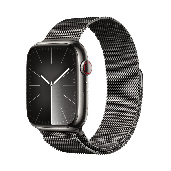 Apple Watch Series 9 GPS+Cellular with Graphite Milanese Loop - M/L (45mm Display, Graphite Stainless Steel Case)_1