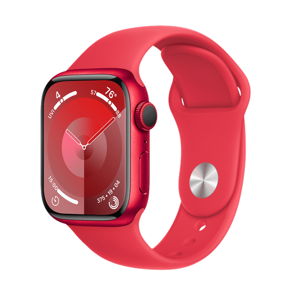 Apple Watch Series 9 GPS with Red Sport Band - S/M 41mm Display, Red Aluminium Case)_1