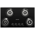 FABER SUPERIA HT764 BR AI Toughened Glass Top 4 Burner Automatic Gas Hob (Fully Concealed Drip Tray, Black)_1