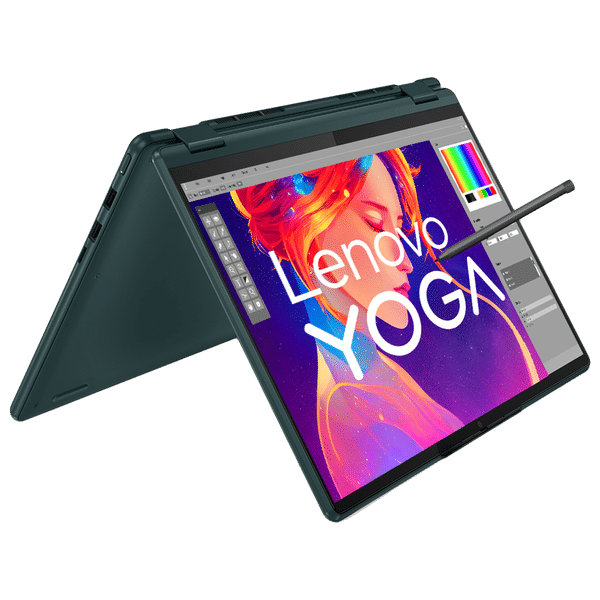 Lenovo Yoga 6 AMD Ryzen 5 (13.3 inch, 16GB, 512GB, Windows, MS Office 2021, AMD Radeon, FHD Display, Dark Teal, 83B2006CIN)_1