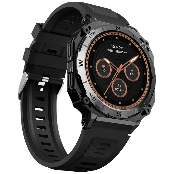 boAt Enigma X500 Smartwatch with Bluetooth Calling (36.3mm AMOLED Display, IP68 Sweat Resistant, Jet Black Strap)_1