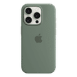 Apple Soft Silicone Back Cover for Apple iPhone 15 Pro (MagSafe Charging Support, Cypress)_3
