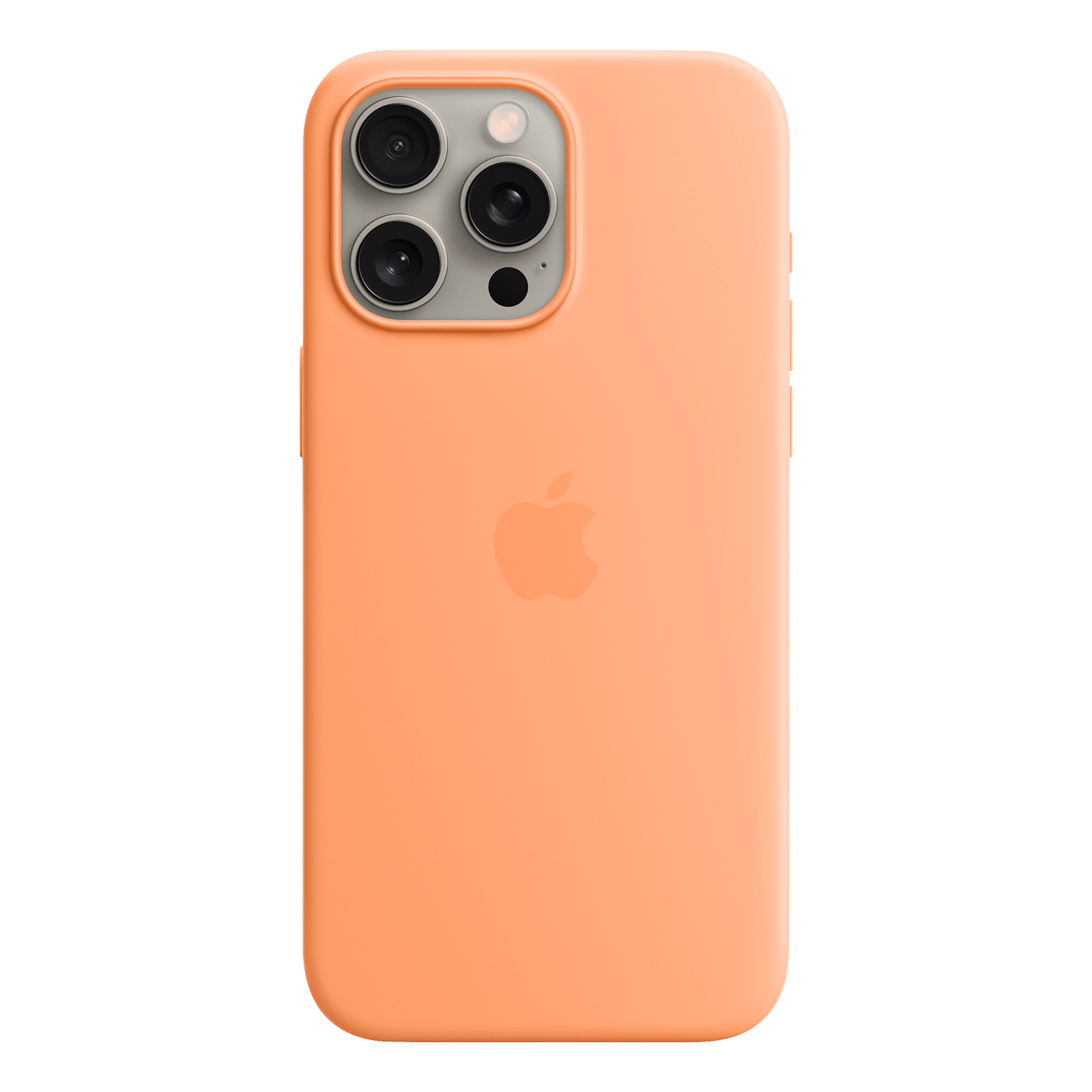 Buy Apple Soft Silicone Back Cover for Apple iPhone 15 Pro Max (MagSafe  Charging Support, Orange Sorbet) Online – Croma