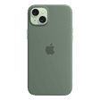 Apple Soft Silicone Back Cover for Apple iPhone 15 Plus (MagSafe Charging Support, Cypress)_4