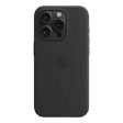 Apple Soft Silicone Back Cover for Apple iPhone 15 Pro (MagSafe Charging Support, Black)_4