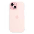 Apple Soft Silicone Back Cover for Apple iPhone 15 (MagSafe Charging Support, Light Pink)_2