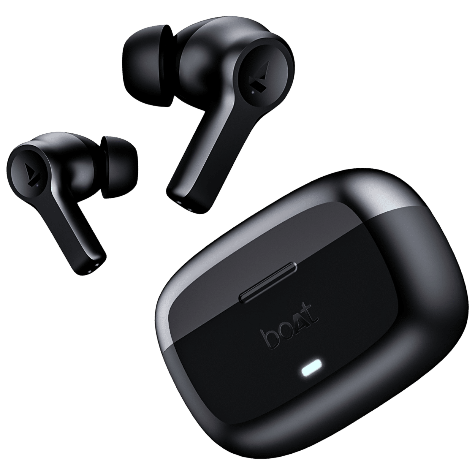 boAt Airdopes Flex 454 ANC TWS Earbuds with Active Noise Cancellation (IPX5 Water Resistant, ASAP Charge, Gunmetal Black)