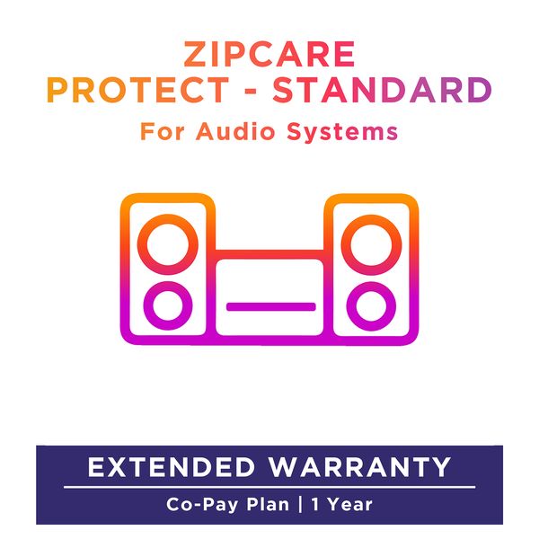 ZipCare Protect Standard 1 Year for Audio Systems (Rs. 5000 - Rs. 10000)_1