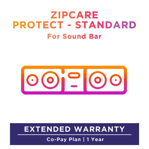ZipCare Protect Standard 1 Year for Sound Bar (Rs. 5000 - Rs. 10000)_1