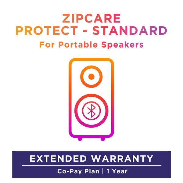 ZipCare Protect Standard 1 Year for Portable Bluetooth Speakers (Rs. 100000 - Rs. 150000)_1