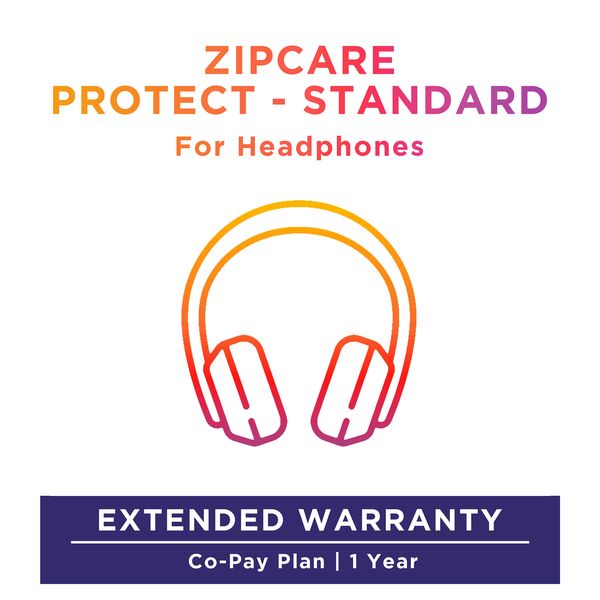 ZipCare Protect Standard 1 Year for Headphones (Rs. 100 - Rs. 2500)_1
