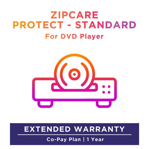 ZipCare Protect Standard 1 Year for DVD Player (Rs. 100 - Rs. 5000)_1