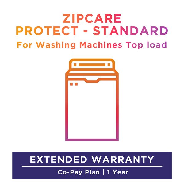ZipCare Protect Standard 1 Year for Top Load Washing Machine (Rs. 100 - Rs. 17000)_1