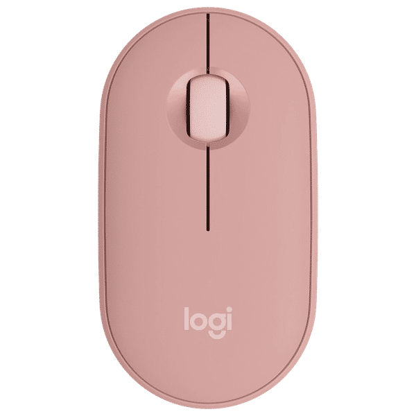 logitech Pebble Mouse 2 Wireless Optical Mouse with Silent Click Buttons (1000 DPI, Ultra Portable, Tonal Rose)_1