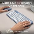 logitech Pebble 2 Wireless Keyboard and Mouse Combo (Quiet and Customizable, Tonal Blue)_4