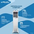 BAJAJ TMH50 50 Litres Tower Air Cooler (Hexacool Technology, 480118, White)_4