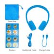 onanoff BuddyPhones Play Plus BT-BP-PLAYP-DP Bluetooth Headphone With Mic (Upto 20 Hours Playback, On Ear, Blue)_4