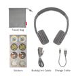 onanoff BuddyPhones Play Plus BT-BP-PLAYP Bluetooth Headphone With Mic (Upto 20 Hours Playback, On Ear, Grey)_4