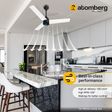 atomberg Renesa 5 Star 900mm 3 Blade BLDC Motor Ceiling Fan with Remote (LED Indicator, White & Black)_2