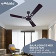 BAJAJ Grace Neo BBD EE 120cm Sweep 3 Blade Ceiling Fan (Copper Motor, 251094EE, Purple Haze)_2