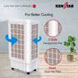 KENSTAR TALLBOY 50 Litres Desert Air Cooler (Honeycomb Cooling Pad, KCLTLBBK050FMH-ESV, Black and White)_2
