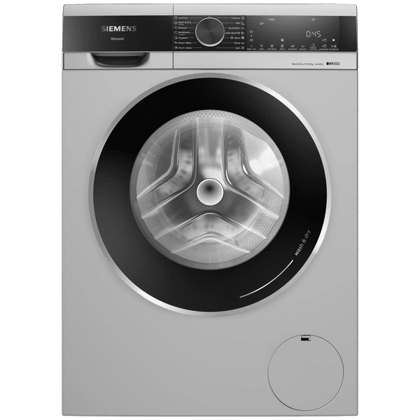 SIEMENS iQ500 10.5 kg/6 kg Fully Automatic Front Load Washer Dryer Combo (Multiple Water Protection, WN64A2U9IN, Silver)_1
