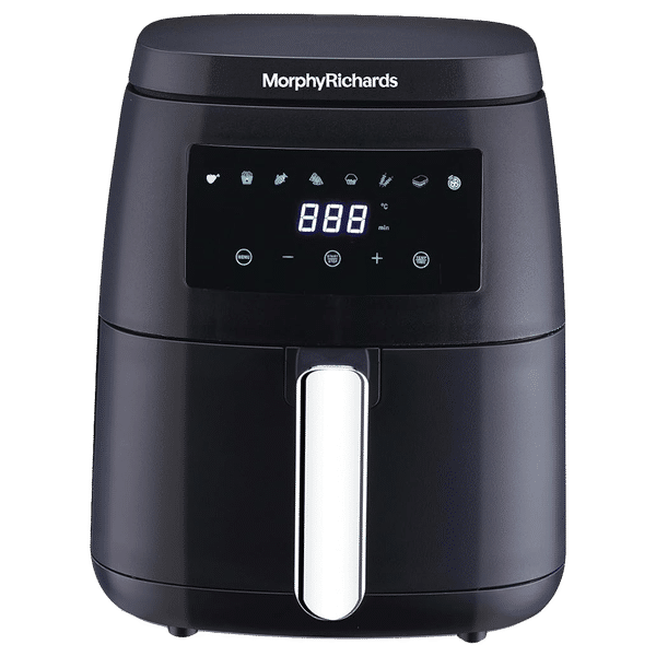 morphy richards 5L 1500 Watt Digital Air Fryer with 8 Preset Menus (Black)_1