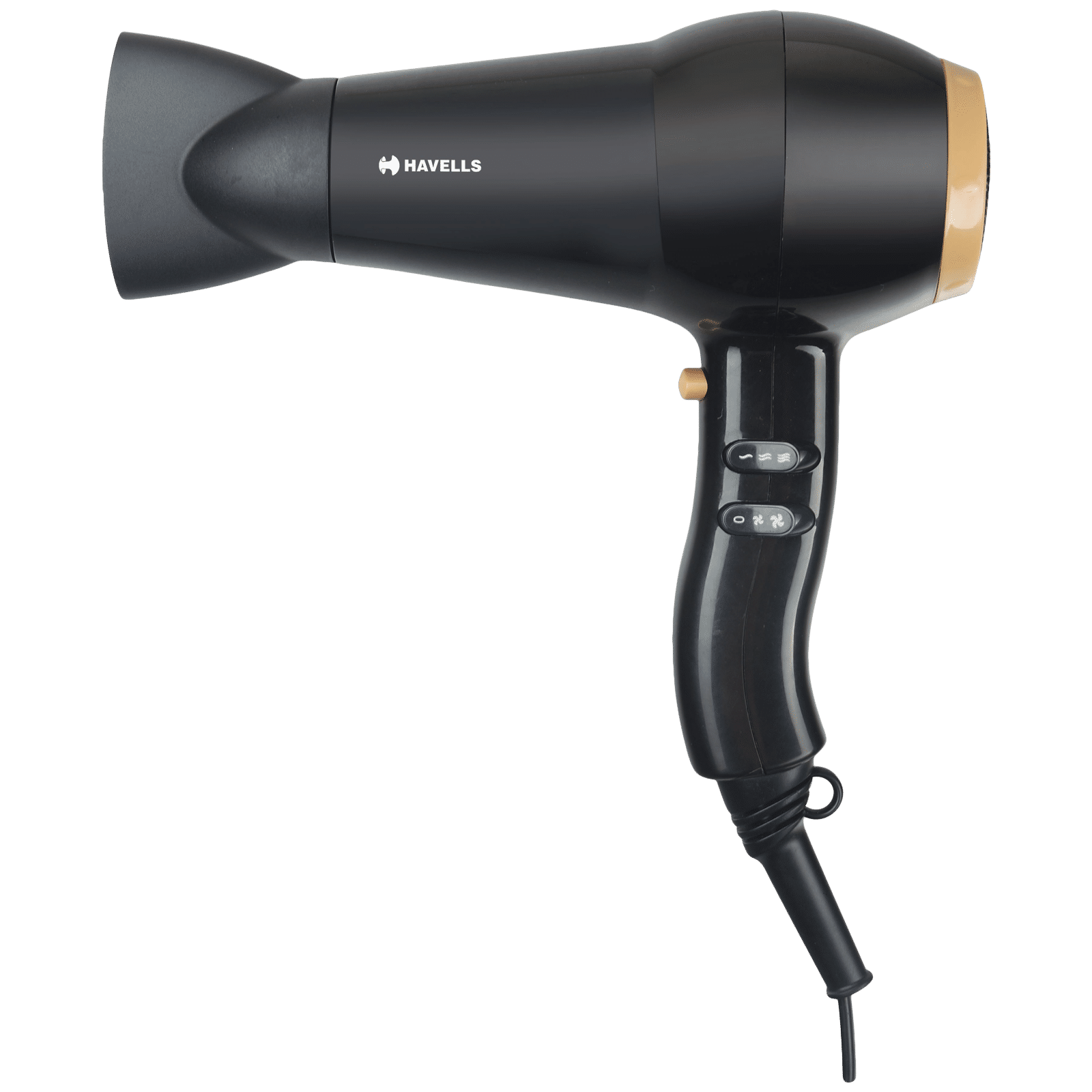 HAVELLS Hair Dryer with 2 Heat Settings & Cool Shot (Light Weight, HD3276, Black)