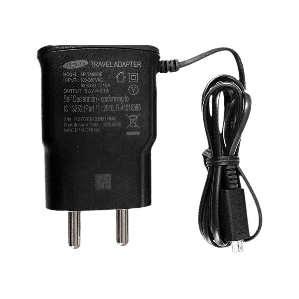 SAMSUNG 3.5W Micro USB Charger (Short Circuit & Overload Resistant, Black)_1