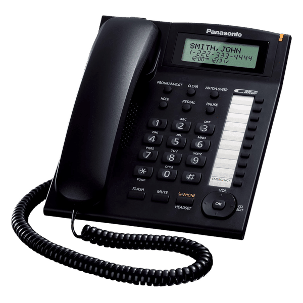Panasonic Corded Phone (KX-TS880, Black)_1