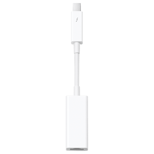 Apple Thunderbolt to Gigabit Ethernet Adapter (100 Mbps Cable Speed, White)_1