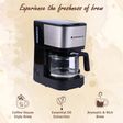 WONDERCHEF Regalia Pronto 600 Watt 6 Cups Automatic Espresso, Filter and Cappuccino Coffee Maker with Drip Controller (Black and Silver)_3
