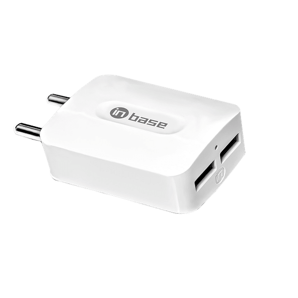 in base Type A 2-Port Fast Wall Charger (Adapter Only, LED Indicator, White)_1