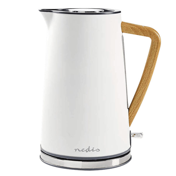 nedis 2200 Watt 1.7 Litre Electric Kettle with Boil Dry Protection (White)_1