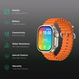 pebble Cosmos Engage Smartwatch with Bluetooth Calling (49.5mm IPS Display, IP67 Water Resistant, Salamander Orange Strap)_2