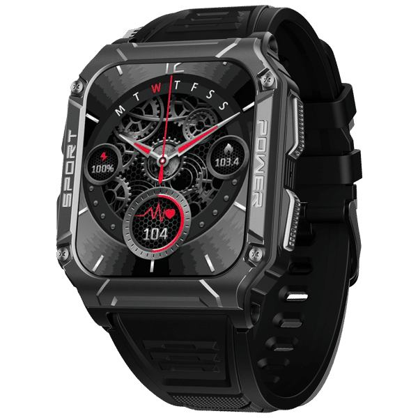 boAt Wave Force 2 Smartwatch with Bluetooth Calling (50.6mm HD Display, IP68 Water Resistant, Active Black Strap)_1