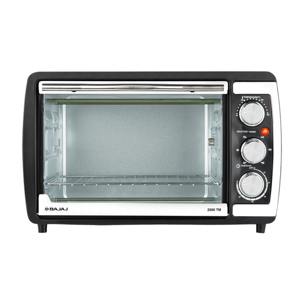 BAJAJ 2000 TM 20L Oven Toaster Grill with Rotisserie Technology (Black & Silver)_1