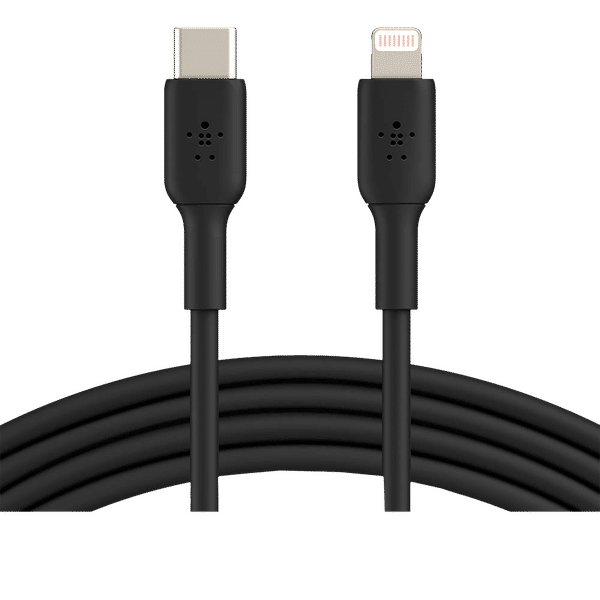 belkin BoostCharge Type C to Lightning Connector 3.3 Feet (1 M) Cable (Withstand 8000+ Bends, Black)_1