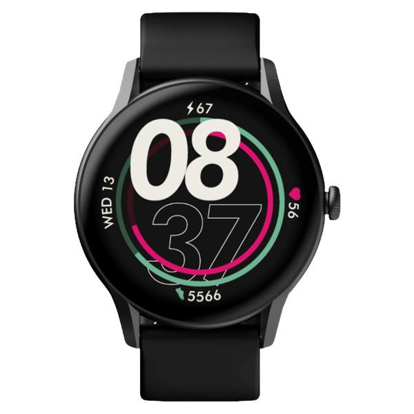boAt Primia Ace Smartwatch with Bluetooth Calling (36.32 AMOLED Display, IP68 Water Resistant, Charcoal Black Strap)_1