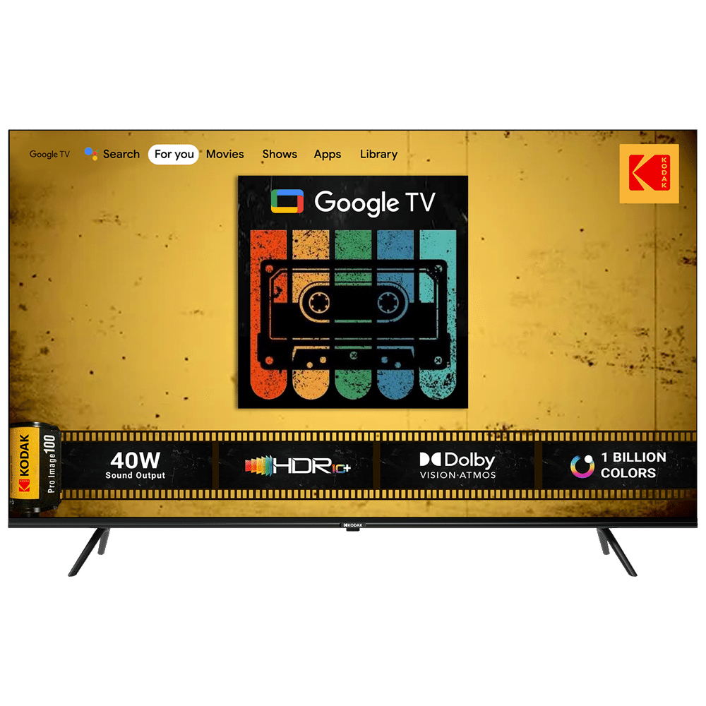 For 23999/-(47% Off) KODAK CA-Pro 139 cm (55 inch) 4K Ultra HD LED Google TV with Dolby Vision and Dolby Atmos at Croma