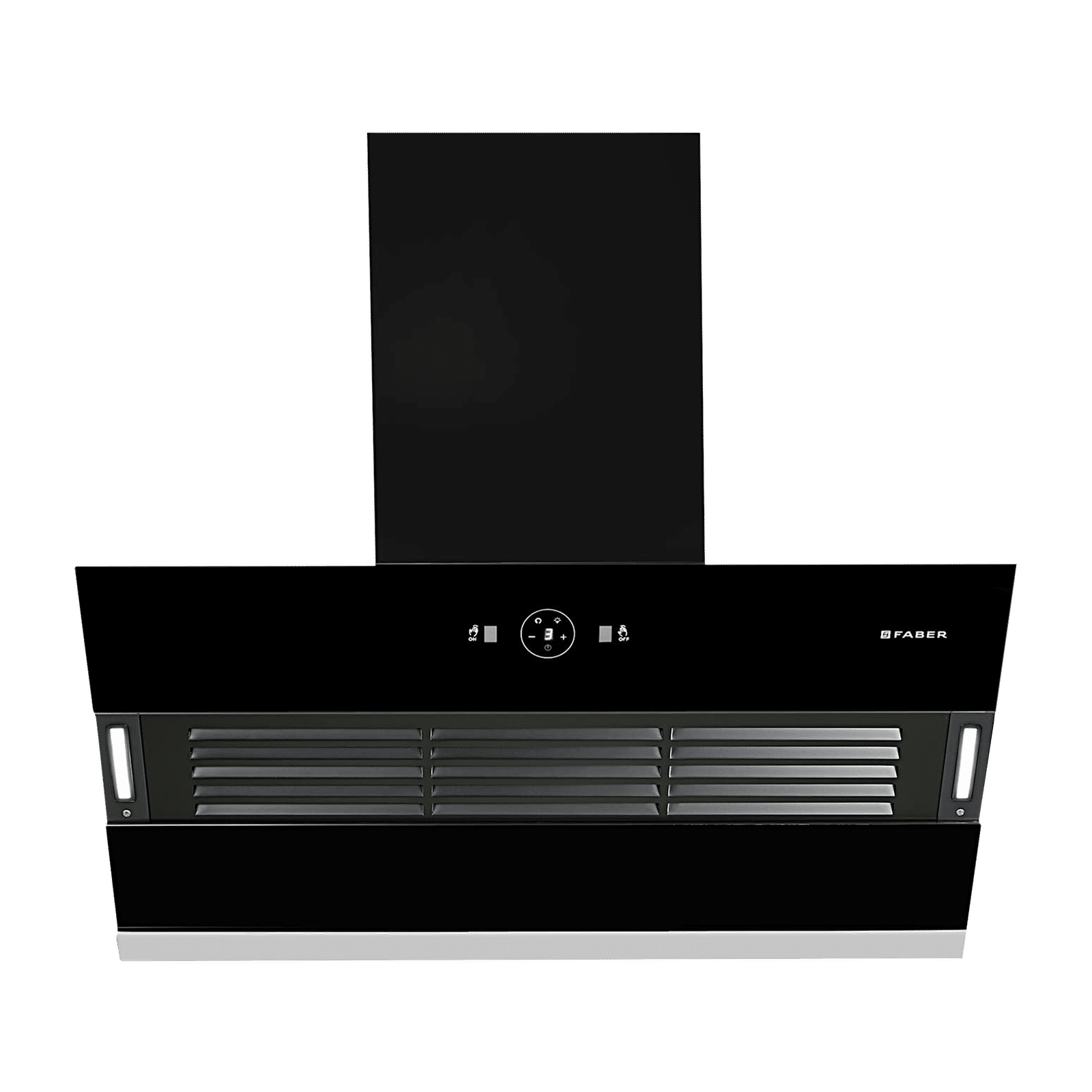 Faber Hood Vertigo 90cm 1200m3/hr Ducted Auto Clean Wall Mounted Chimney with Filterless Technology (Black)